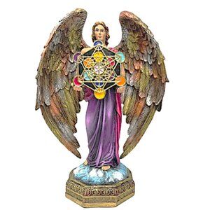 Archangel Metatron Transformation Orthodox Religious 10" Resin Statue Figurine